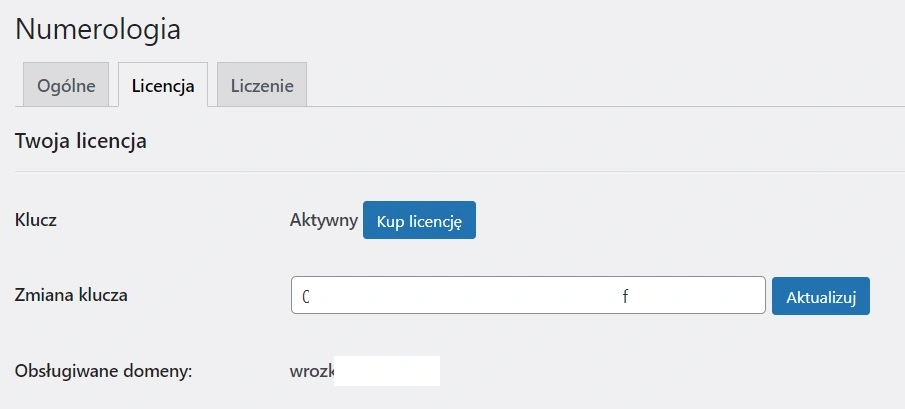 numerologia wtyczka licząca numerologię