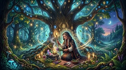 Magiczne rytuały oczyszczania i zdejmowania uroków pod drzewami albo w ich otoczeniu