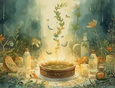 Ludowe rytuały związane z wróżeniem z ziół